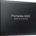 4T Portable External SSD  4000GB USB 3.0 & Type-C External Solid State Drive, Shockproof Slim Storage for Windows, Mac & Linux