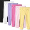 The Children's Place Baby Girls and Toddler Assorted Solid Leggings, Multipacks (White, XS)