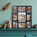 9-Opening Collage Picture Frame Wall Decor Black Multi Photo Frame for 5x7, 8x10 & 4x6 Photos Multiple Size Photo Display, Wall Mountable Vertically or Horizontally