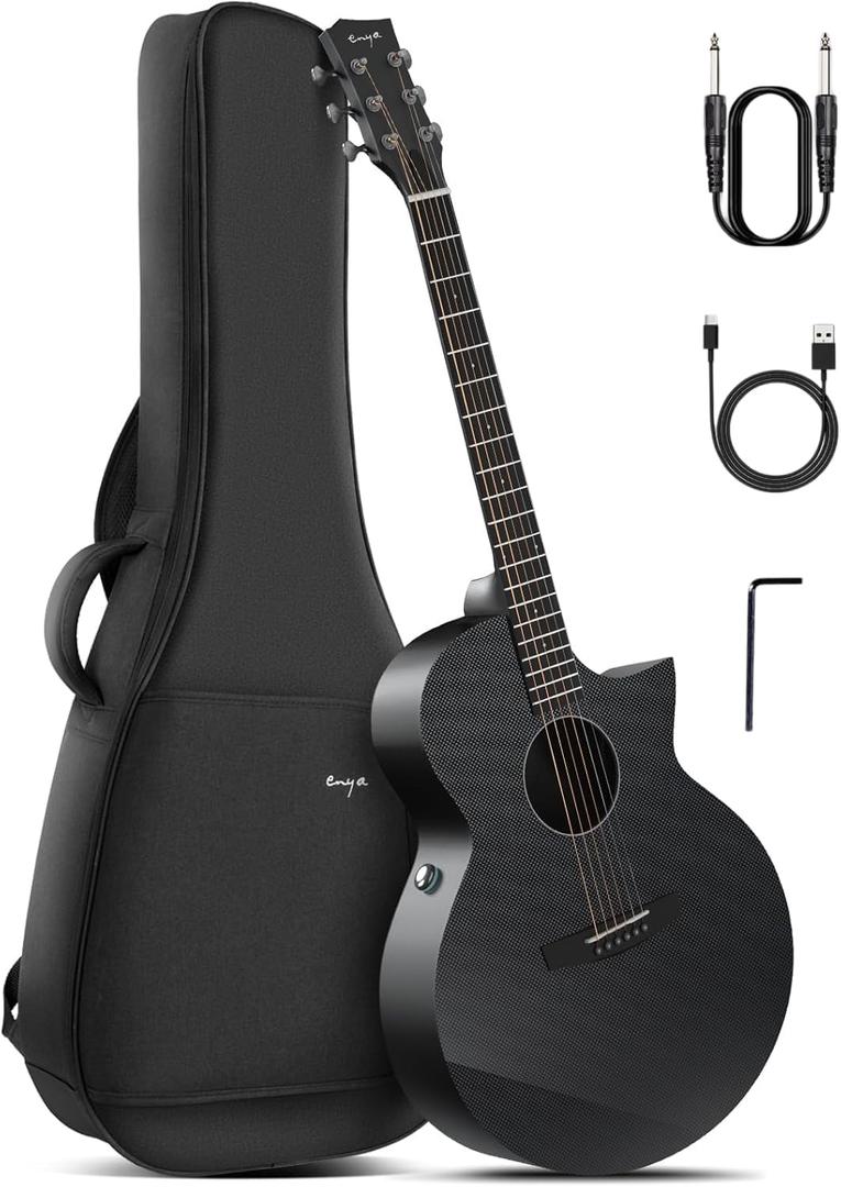 Enya X3 PRO Carbon Fiber 41-Inch Smart Acoustic-Electric Travel Guitar