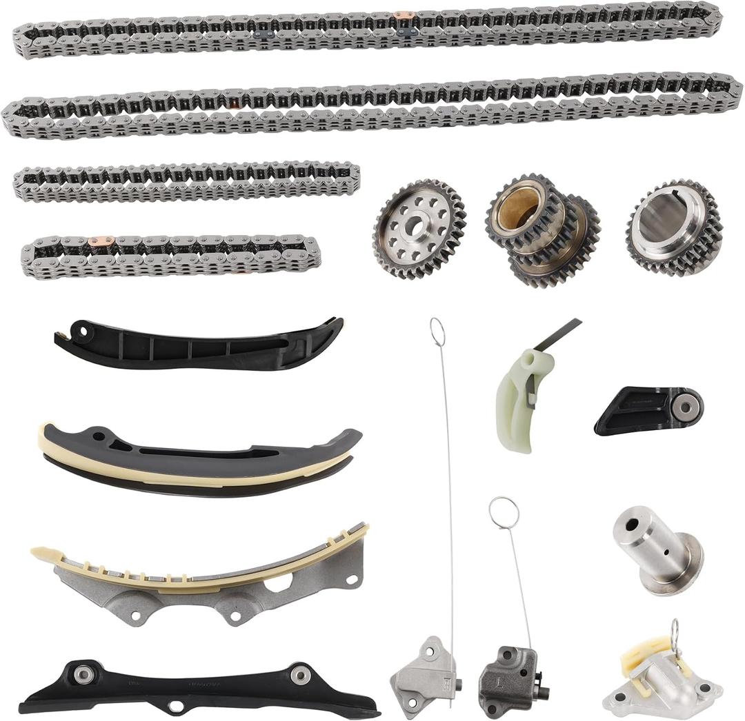 3.6 Engine Timing Chain Kit with Sprocket, Compatible with 2011-2020 Chrysler Dodge Challenger Durango Jeep Ram ProMaster, Replaces 5184355AE 5047891AA, Fits 3.6L V6 DOHC Engine