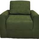 Kid's Chair Sleeper, Green Micro Suede