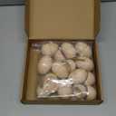 Gemscream 12 Set Easter Magnetic Wooden Eggs Fillable Hollow Wood Eggs 2.4 x 1.8 Inches Easter Basket Stuffers for Holiday Hunt Party Supplies Decor Craft(Natural Color)