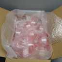 Ciaell 12PCS Plastic Ribbed Martini Glasses - 10 Oz Pink Disposable Coupe Glasses with Stem - Heavy Duty Margarita Cups for Bars, Cocktails, Whiskey, Parties & Wedding & Easter