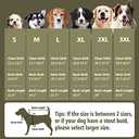 Fragralley Dog Coat Large, Waterproof Dog Jacket with Warm Fleece Lining, Adjustable Reflective Dogs Winter Coat, Turtleneck Pet Coats for Cold Weather (ArmyGreen XXXL)