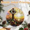 2 x Christ Cross Ornament, Religious Christmas Ornaments, Christmas Tree Ornaments, Christian Holiday Decor | Gifts for Christian, Gifts for Religious Women