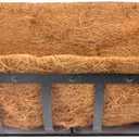 2pcs Trough Coco Liner 24 inch Wall Planter Replaceable Coco Liner for Window Box, Fence Flower Baskets
