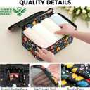 BAGAIL 9 Set Packing Cubes with Packing List Luggage Packing Organizers for Travel Accessories (Black Floral)