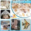 PH PandaHall 1400-1500pcs Tiny Sea Shells 7-12mm Tiny Crushed Shells Miniature Shell NO Hole Seashells Ocean Spiral Seashells for Resin Crafting Candle Home Party Wedding Fish Tank Vase Filler