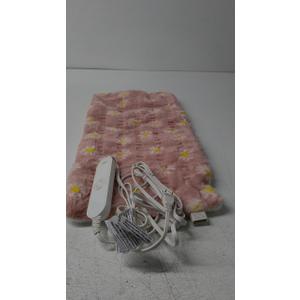 GOQOTOMO Flower Heating Pad for Back Pain Relief- 12" x 24"12 Heat Levels, 8 Timers Stay on, Machine Washable -F1224 (Pink flower, Pink)