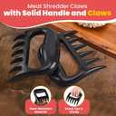 2 x Heavy Duty Meat Claws - Meat Shredder Claws for BBQ Pulled Pork Heat Resistant Bear Claws for Shredding Chicken, Brisket, Turkey BBQ Grill Accessories Gifts for Men