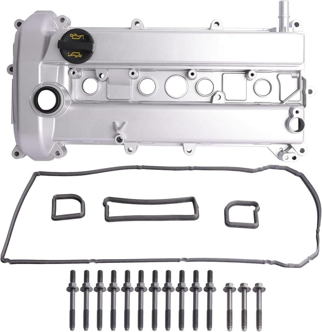 MITZONE Upgrade Aluminum Valve Covers Kit Compatible with Ford Fusion Escape Mercury Mariner Milan Lincoln MKZ 2.5L 3.0L 3.5L 2009-2012 9E5Z6582G 9E5Z6582E 9E5Z6582D 9E5Z6582C 9E5Z6582B