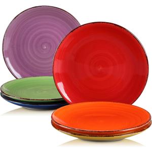 Colorful Plates Kit, 2 Sizes, 8 Pcs