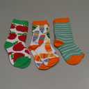 Zoooyawn 3 Pairs Back to School Socks for Kids Funny Crazy Silly Socks for Girls Back to School Gifts First Day Party Favors Pencils Bus Crayons Ruler Sock