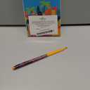 Hanukah Candle Dripless Chanukah Hanukkah Candles Decorative Purple, Blue, Orange Orange Frosted Stripes - 45 Candles 1-Hour Burn Time (Single)