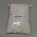 Home Brilliant Striped Velvet Corduroy Euro Throw Pillow Sham Large Cushion Cover for Chair Couch Bench Bed Floor Valentine's Decor, 24 x 24 inch (60cm), Cream Cheese