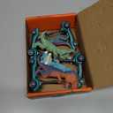 DINOBROS Dinosaur Scooter Toys Pull Back Cars Mini Finger Kick Scooters Boy Toy Age 3 4 5 6, Dino Gift Sets for Kids 4-Pack
