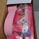 Toddler Vanity Magic Makeup Set Table & Chair Girl Toy Automatically Mirror with Music Light Pink Toys for 2 3 4 Year Old Girl Hair Salon Pretend Play Princess Dress Up Playset Valentine Gift age 3-5