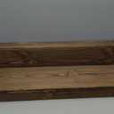 Floating Shelves 3 inch Thick for Wall Set of 2,Solid Pine Wood Wall Mount Shelf for Kitchen Living Room Bedroom Bathroom,8" D x 36" L x 3" H-Distressed Black Walnut