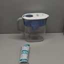 PUR Plus 11-Cup Water Pitcher, 1 Lead-Reducing Filter, Cleaner, Great-tasting Water, Dishwasher Safe, Powerful Filtration, Filter Change Light Indicator, LockFit Cap Design - White