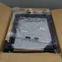 UNITSTAGE 10-Tier Tall Shoe Rack Organizer Shoe Storage for Entryway 30-40 Pairs Metal Shoe Rack for Closet Heavy-Duty Shoe Rack with Wooden Top Shelf for Garage Rustic Brown