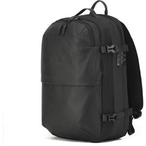 LIGHTGO] Travel-friendly Vacuum Packing Backpack with Built-in Air Pump, Portable Compression Cube, TSA-approved Lock, and Waterproof for College Students and Family Trips., Large