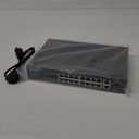 YuanLey 16 Port Gigabit PoE Switch with 2 Gigabit Uplink, 16 PoE+ Port 1000Mbps, 250W 802.3af/at, Metal Desktop/Rackmount, Unmanaged Plug and Play Network Switch