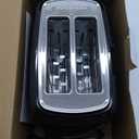 Toastmaster 2-Slice Toaster - Black with Stainless Steel - Kitchen Essential for Sandwich Bread & Breakfast Toast - Toaster with Wide Slots, High Rise Toast Lift & Cool-Touch Exterior