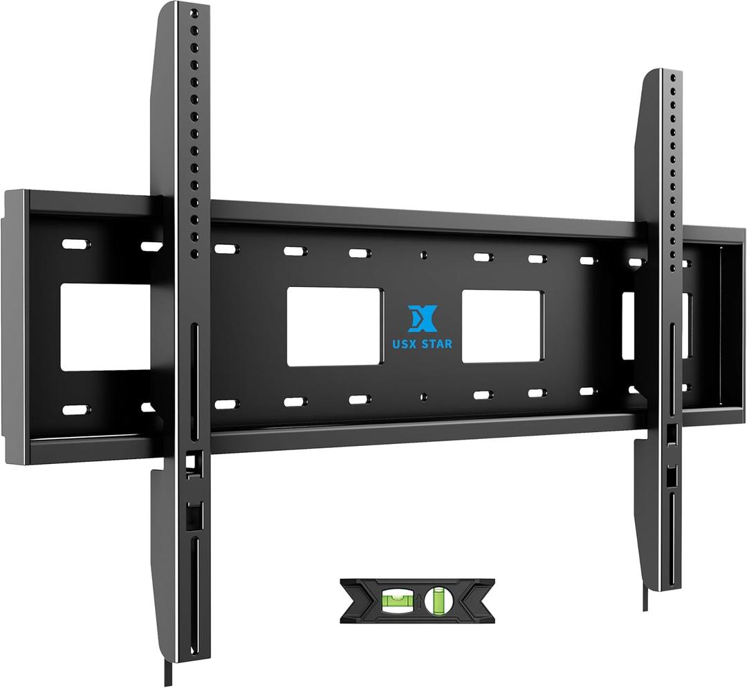 85 86 90 98 100 150 Heavy Duty Fixed TV Wall Mount Bracket for 65-150" Heavy Flat Screen, Max VESA 1000x600mm, Low Profile, Holds 330 lbs, 16/18/24/32" Studs,Fit Most 65+ 75+ 120 TVs