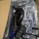 Medline Rollator Walker with Seat, Steel Rolling Walker with 6-inch Wheels Supports up to 350 lbs, Medical Walker, Blue