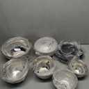 LIANYU 6 PCS Stainless Steel Mixing Bowls with Lids Set, Large Size 7, 3.5, 2.5, 2, 1.5, 1QT, Kitchen Nesting Metal Bowl Sets, Ideal for Baking Cooking Serving Food Storage, Dishwasher Safe, Black