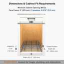 Pull Out Shelves - 8" W x 22" D Soft Close Pull Out Cabinet Organizer 1 Tier - Sliding Shelves with Shelf Liner - Heavy Duty Steel Wire Drawers for Kitchen Cabinets, Pantry, Bathroom