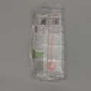 9.5 Large Acrylic Straw Holder for Cabinet Door, Reusable Adjustable Two-Part Straws Organizer with Ultra Sticky Adhesive Strips, 2026 Straw Storage for Kitchen Cupboard (Transparent)