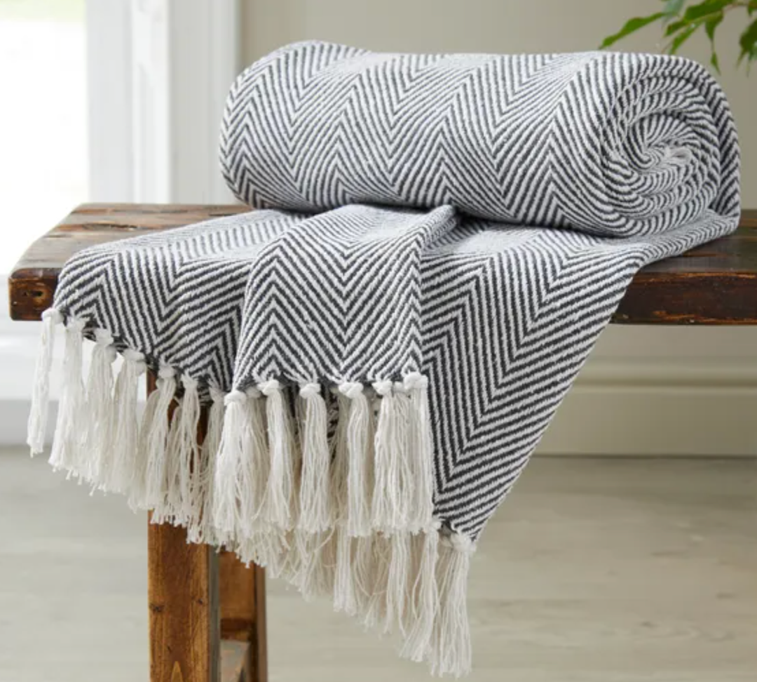 Throw Blanket Soft and Breathable 100% Cotton Throw Blanket 52x13