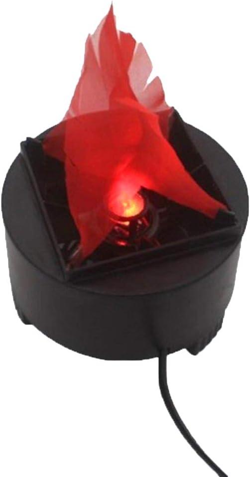 Led Mini 3D Flickering Flame Light - Electronic Night Light With Realistic Silk Effect for Christmas Indoor Campfire Party Decoration, US Plug