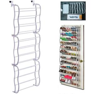 Fancy Buying Over The Door Shoe Rack Holder - 36 Pair Shoes Hanging Shelf Storage Shoe Organizer with Hooks