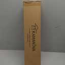 KAMANINA Bronze Curtain Rods for Windows 72 to 144 Inch(6-12ft), Heavy Duty Long 1 Inch Curtain Rod 32 to 144 Inches, Decorative Single Drapery Rods, Square End