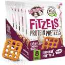 Lenny & Larry's Everything Bagel FITZELS- Savory Pretzel Snacks Incredibly Tasty, High Protein Salty, Vegan, 20 g's of Plant Based Protein 8 (eight) Bags, 3 oz Each, Best By: 06/12/2026