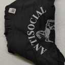 Equestrian Antisocial Club Skeleton Horse Pullover Hoodie (Small, Black)
