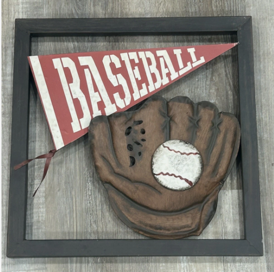 Wall Art Room Decor Rustic baseball glove and ball, baseball Wall Decor Sport Theme, Prints Vintage Canvas Prints Artwork Playroom Boys Bedroom Decor, Home Decor