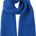 Trifabricy Winter Scarf for Women - Womens Warm Knit Scarf Soft Wrap for Cold Weather Winter Scarfs Fashion Solid Scarves (Blue)