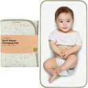 KeaBabies Portable Diaper Changing Pad, Easy Wipe Clean - Foldable Waterproof Baby Changing Mat for Diaper Bag, Compact, Lightweight, 25x13 Newborn, Infant, Baby Changer Travel Essential (Fox Vale)