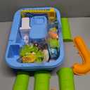 2026 Upgraded Toddler Sand Water Table Toy with Electric Water Pump, Kids Sand Water with Faucet/Play Food Accessories/Fishing Toy, Kitchen Play Sink Toys for Girl Boy Age 3+ (Blue)