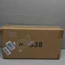 LGURT Bamboo Shower Bench, Rectangular Bathroom Stool, Non-Slip Wood Seat