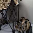 SUNNYFEEL XXL Oversized Camping Chair Heavy Duty 500 LBS for Big Tall People Above 6'4 Padded Portable Folding Sports Lawn Chairs with Armrest Cup Holder & Pocket for Outdoor/Travel/Picnic/Camp (Khaki-2set)