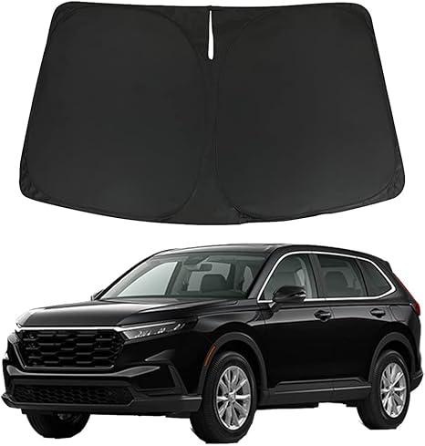 D-Lumina CRV Windshield Sunshade - Compatible with Honda CR-V (LX, EX, EX-L, EX-L Navi, Touring) 2023 2024 2025 - Foldable Front Window Sun Shade Shield Protector