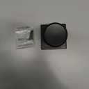 Kwikset Maven Interior Passage Door Knob, Square Handle for Closet and Hallway Doors, Non-Locking Doorknob in Matte Black, with Microban Protection