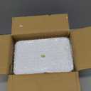 Recipe Box with Cards and Dividers Set 4x6 Recipe Holder for Kitchen Counter Metal White Vertical Stripe Pattern Embossed Recipe Card Box with Wooden Grooved Lid