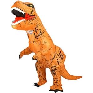YEAHBEER Inflatable Dinosaur Costume，T-Rex Dinosaur Costume Blow up T-Rex Funny Fancy Inflatable Costume