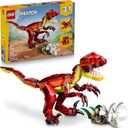 LEGO Creator 3 in 1 Fierce Dinosaur Building Toy for Boys & Girls, Ages 8+ - Gift for Birthdays - Kids Build 1 of 3 Prehistoric Animal Figures - 31379